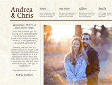 Tablet Screenshot of andreaandchris.ctysonphotography.com